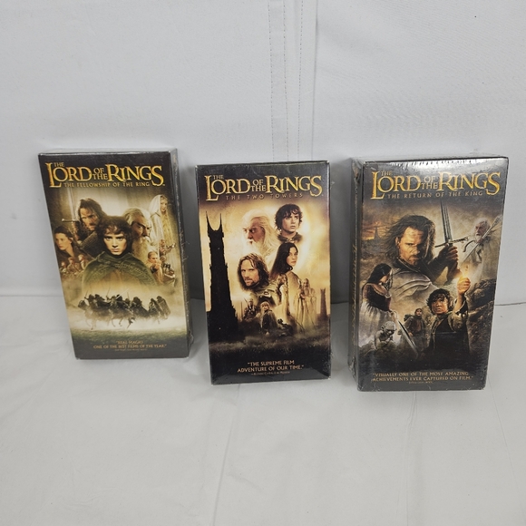 New factory sealed* VHS☆☆ Lord of the Rings trilogy♡ rare☆ collectable * - Picture 2 of 15